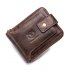 First-layer cowhide zipper wallet horizontal section genuine leather driver's license multi-card slot thickened photo album anti-theft brush wallet